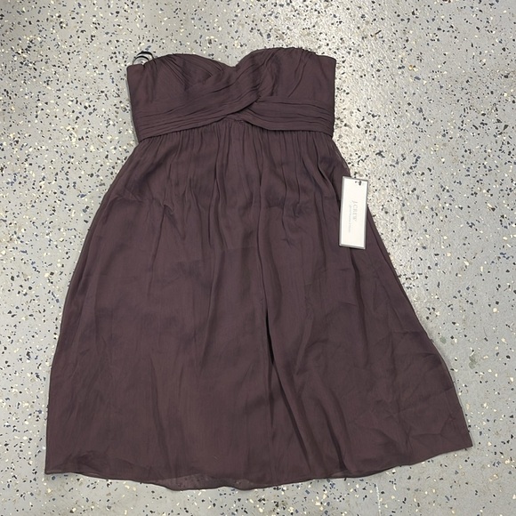 NWT J. Crew Taryn 100% Silk Chiffon Mini Dress Size 4 - Picture 1 of 8